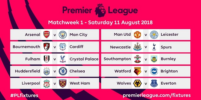 Premier League Fixtures